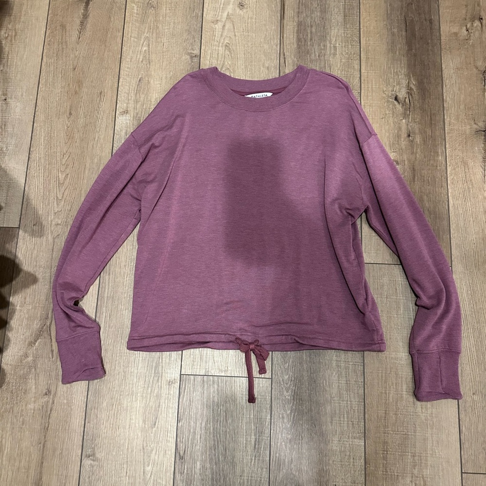 Athleta heathered mauve Long Sleeve Top nwot